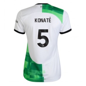 Liverpool Ibrahima Konate #5 Replika Udebanetrøje Dame 2023-24 Kortærmet